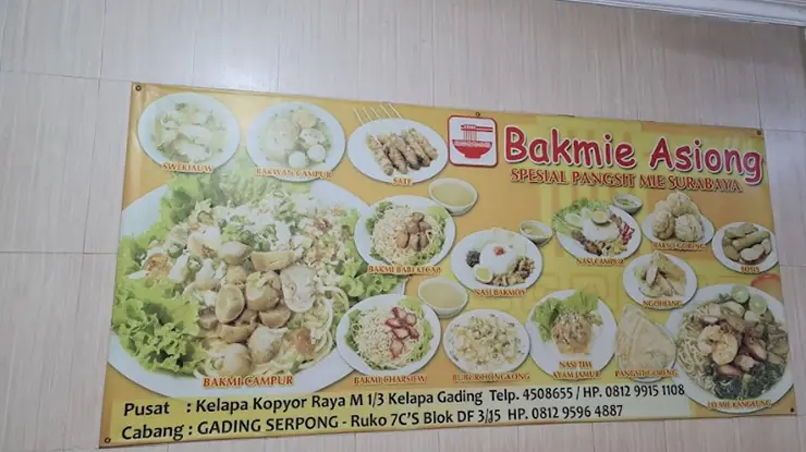 Jam Buka Bakmi Asiong