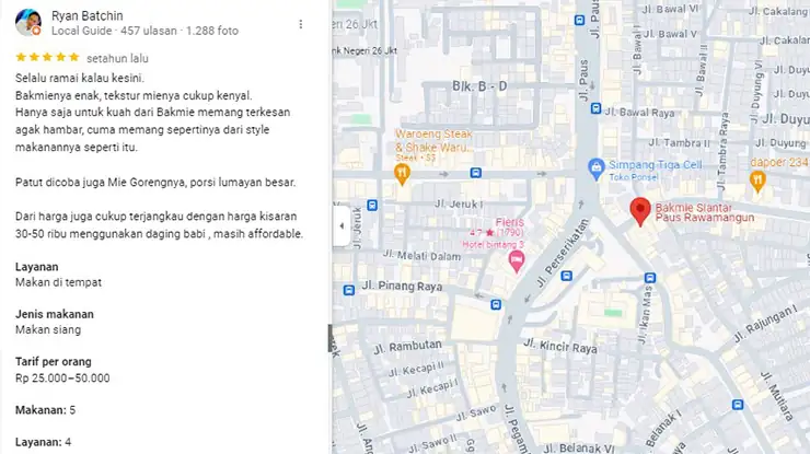 Ulasan Pelanggan Bakmi Siantar Paus